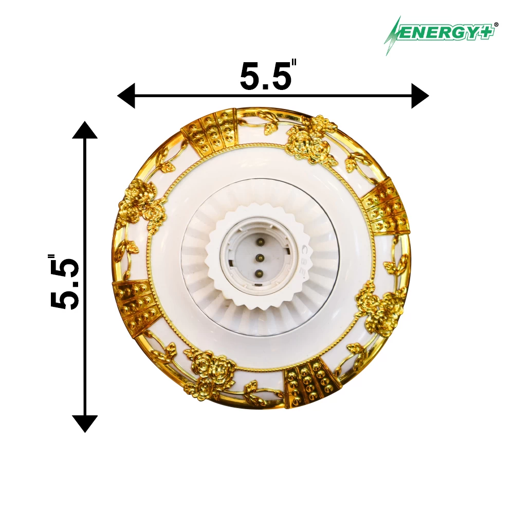 CBE Queen Lamp Holder GL+WH