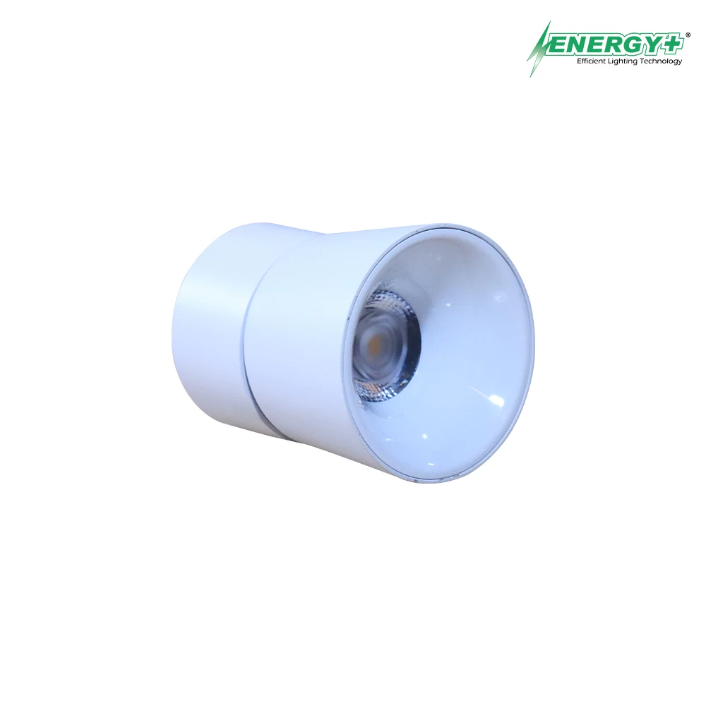 Energy+ 15W Surface Spot Light WH/BK Body WW/WR