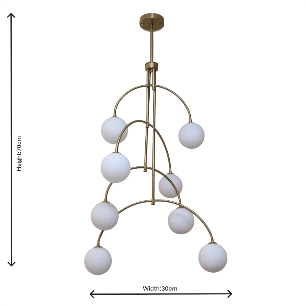 Hanging Light 8 Point