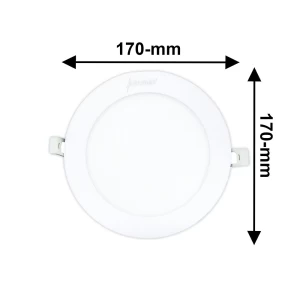 LED Concealed Panel RD 12W WH